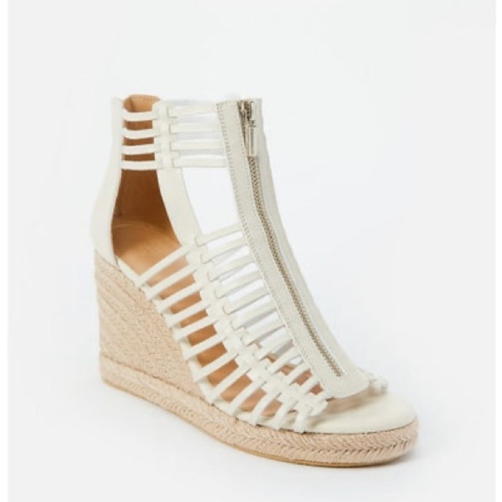 NWT JustFab Elisa Espadrille Wedge Sandal